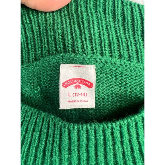 Holiday Time Womens Green Ugly Sweater Size Large - Picture 5 of 6